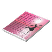 Dochter in Law Poem - Ballerina Notitieblok (Linkerzijde)