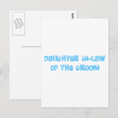 Dochter in-law van de Groom Briefkaart (Voorkant / Achterkant)