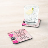 Dochter in rechtengedicht - 21ste verjaardag drankjes onderzetter (Rechterzijde)