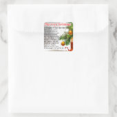 Dochter in rechtengedicht - kerstontwerp vierkante sticker (Tas)
