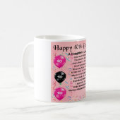 Dochter in rechtsgedicht - 40e verjaardag koffiemok (Voorkant links)