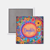 "Dochter"-inspiratiemagneet Magneet (Voorkant / Achterkant)