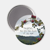 Dochter, jij bent de appel van mijn oog! magneet (Voorkant / Achterkant)