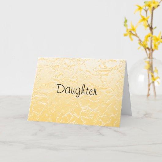 Dochter Kaart (Gele Bloem)