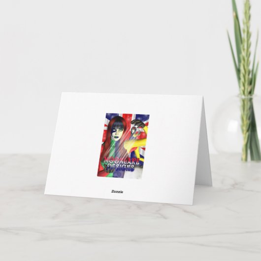 Dochter kerstkaart met leuke elf op de Chris Feestdagen Kaart (Achterkant)