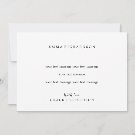 Dochter Lange Afstand Liefde Kaart voor Moeder (Achterkant)