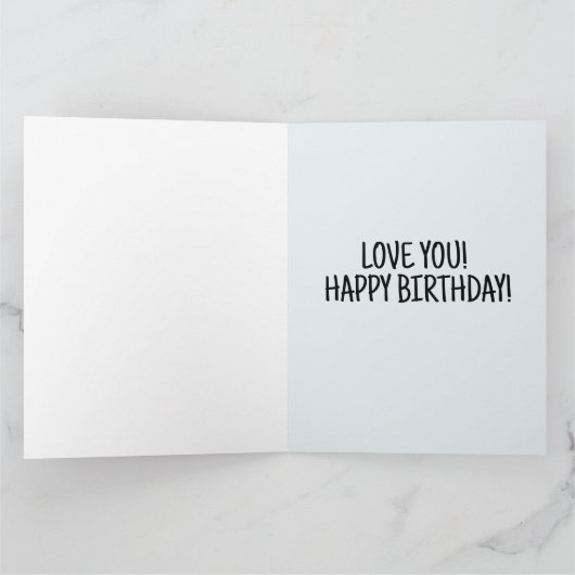 DOCHTER LEUKE WITTE KAT VERJAARDAG WENSKAART KAART (Binnen)