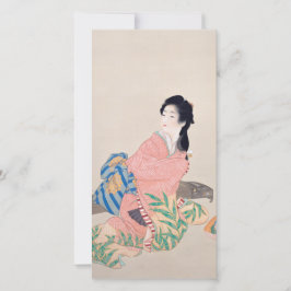 Dochter Miyuki (Elegante Japanse dame, Aziatische  Kaart