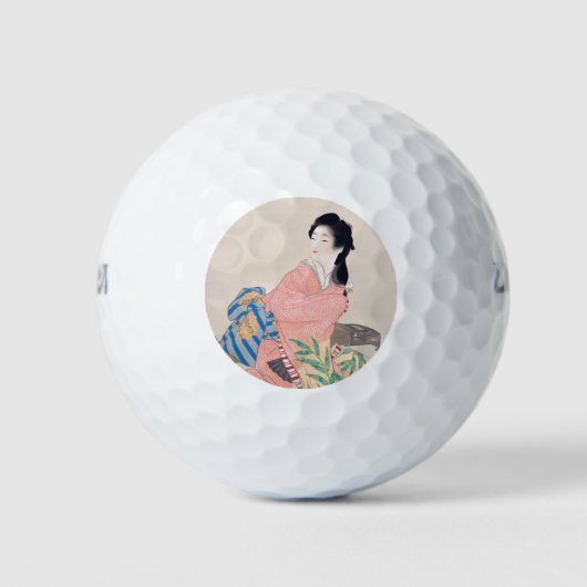 Dochter Miyuki (Mooie Japanse Dame) (Aziatisch) Golfballen (Voorkant)