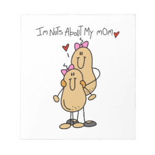 Dochter - Nuts About My Mom T-shirts en cadeaus Notitieblok