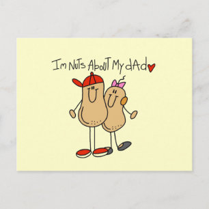 Dochter - Nuts over mijn vader T-shirts en cadeaut Briefkaart