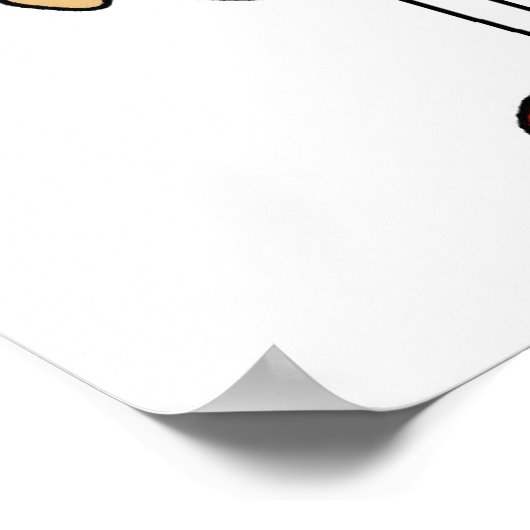 Dochter - Nuts over mijn vader T-shirts en cadeaut Poster (Hoek)