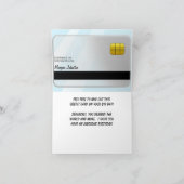 Dochter of zoon nep krediet verjaardag kaart (Binnen)