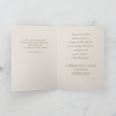 Dochter Ordinatie Gefeliciteerd, Metal Cross Kaart (Binnen)