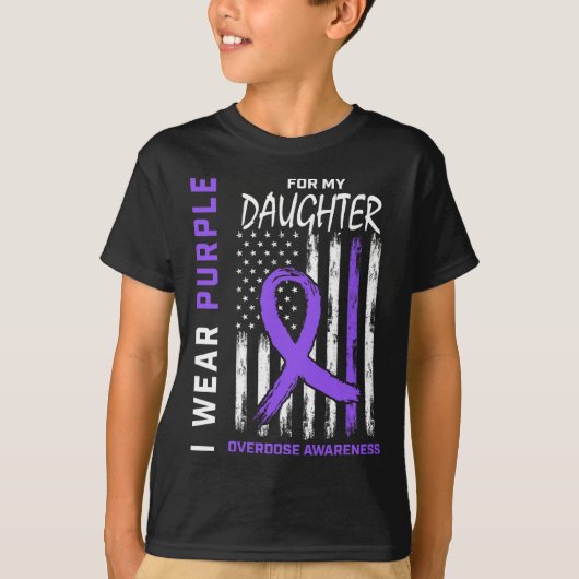 Dochter Overdosis Bewustzijn Items Verslaving Hers T-shirt (Voorkant)