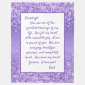 Dochter Proud van Youou Fleece Deken (Voorkant)