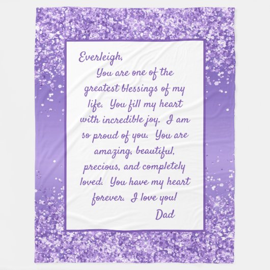 Dochter Proud van Youou Fleece Deken (Voorkant)