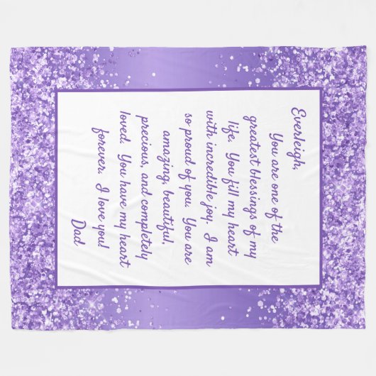 Dochter Proud van Youou Fleece Deken (Voorkant (Horizontaal))