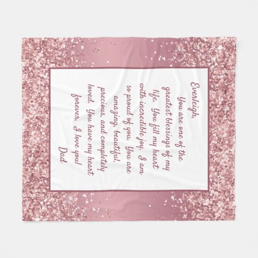 Dochter Proud van Youou Fleece Deken (Voorkant (Horizontaal))