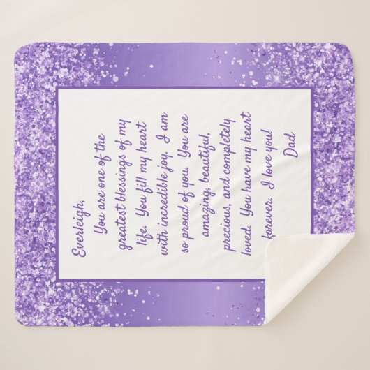 Dochter Proud van Youou Sherpa Deken (Voorkant (horizontaal))