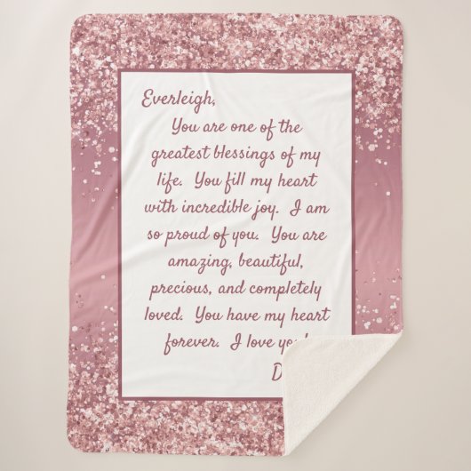 Dochter Proud van Youou Sherpa Deken (Voorkant)