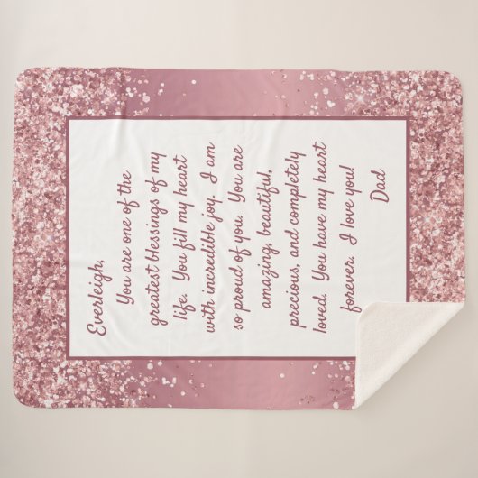 Dochter Proud van Youou Sherpa Deken (Voorkant (horizontaal))