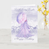 Dochter Schattigee Vrouwelijke Verjaardag Kaart (Gele Bloem)