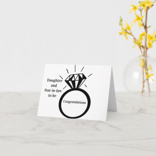 *DOCHTER & SCHOONZOON IN WORDEN* OP **VERLOVING** KAART (Gele Bloem)