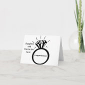 *DOCHTER & SCHOONZOON IN WORDEN* OP **VERLOVING** KAART (Voorkant)