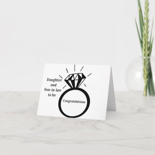 *DOCHTER & SCHOONZOON WORDEN* **VERLOofd** Kaart (Voorkant)