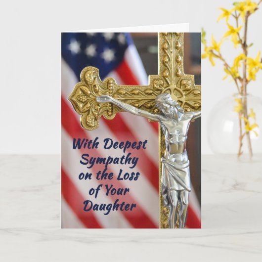 Dochter, Sympathie Religieus Christelijk Militair Kaart (Gele Bloem)