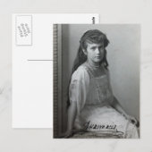 Dochter tsaar - ANASTASIA Romanov Rusland #123 Briefkaart (Voorkant / Achterkant)