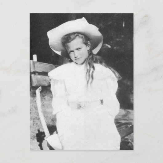 Dochter tsaar van Rusland, Groothertogin Maria Pos Briefkaart (Voorkant)