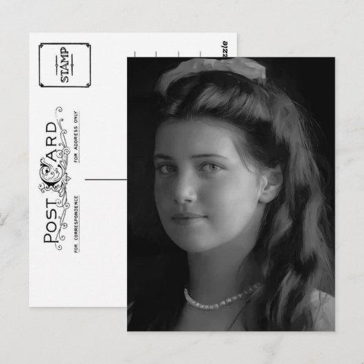 Dochter tsar van Rusland, Grand Duchess Maria Briefkaart (Voorkant / Achterkant)