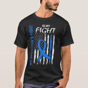 Dochter Type 2 Diabetes Awareness American Flag T T-shirt