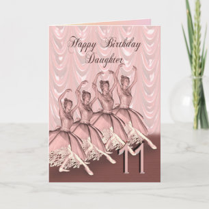 Dochter van 11 jaar, een ballerina-verjaardagskaar kaart