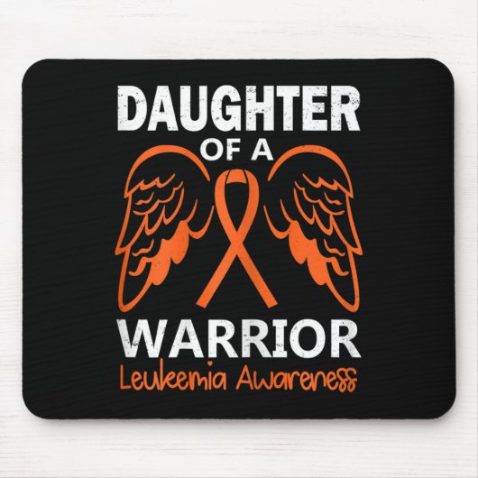 Dochter van A Warrior Leukemia Awareness Angel Win Muismat (Voorkant)