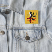 Dochter van de American Honey Badger Vierkante Button 5,1 Cm (In situ)