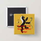 Dochter van de American Honey Badger Vierkante Button 5,1 Cm (Voorkant /achterkant)