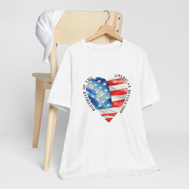 Dochter van de Amerikaanse Revolutie aquarel T-shirt
