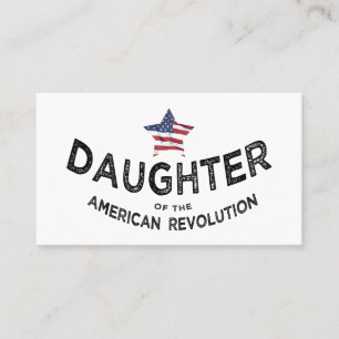 Dochter van de Amerikaanse Revolutie DAR Amerikaan Visitekaartje