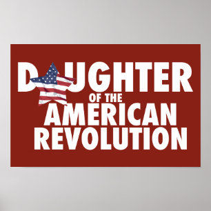 Dochter van de Amerikaanse Revolutie DAR Ster USA Poster