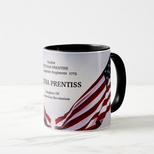 Dochter van de Amerikaanse Revolutie Mok (Voorkant rechts)
