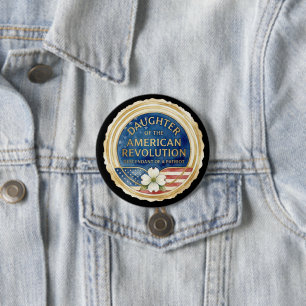 Dochter van de Amerikaanse Revolutie Patriottisch Ronde Button 7,6 Cm