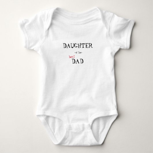 Dochter van de beste vader romper (Voorkant)