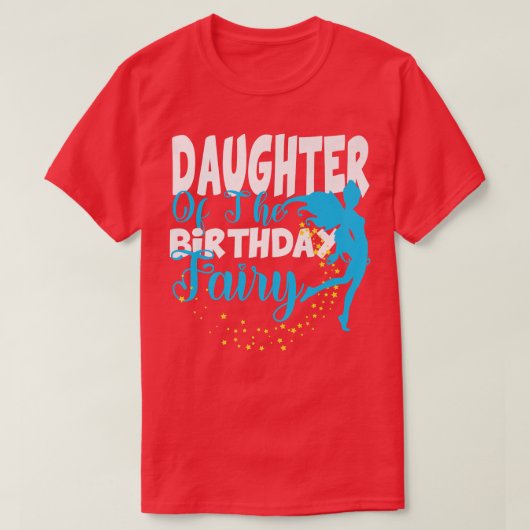 Dochter van de Birthday Fantasy Birthday Sq T-shirt (Design voorkant)