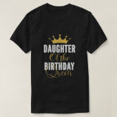 Dochter van de Birthday Queen T-shirt (Design voorkant)