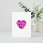 Dochter van de bride briefkaart (Staand voorkant)