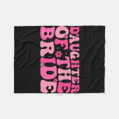 Dochter van de bruid bruiloftsfeest familie kostuu fleece deken (Voorkant (Horizontaal))