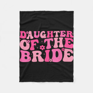 Dochter van de bruid bruiloftsfeest familie kostuu fleece deken